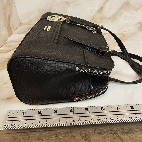Guess Huntley Small Cali Satchel, Black - Picture 8 of 9